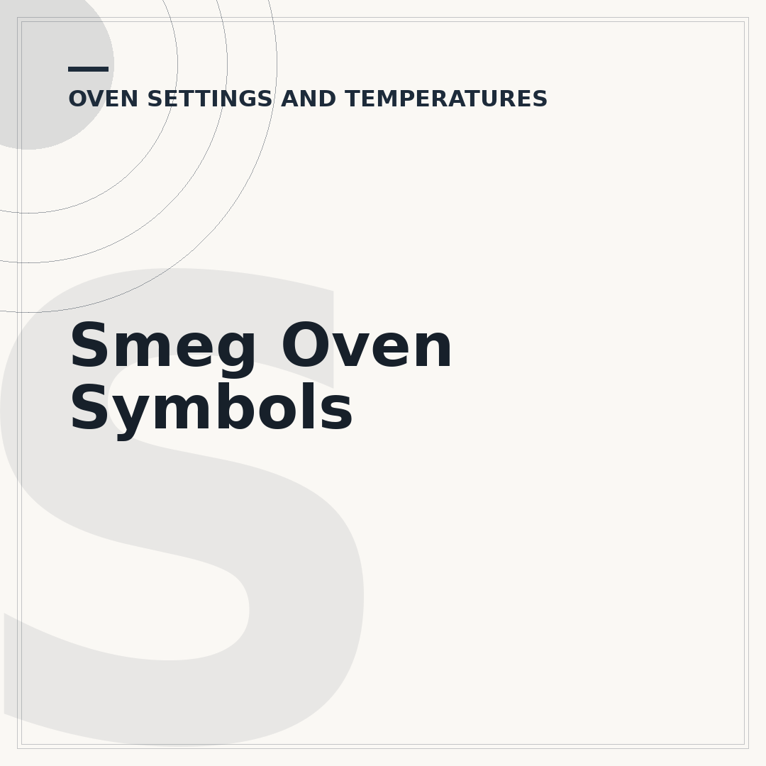 Smeg Oven Symbols