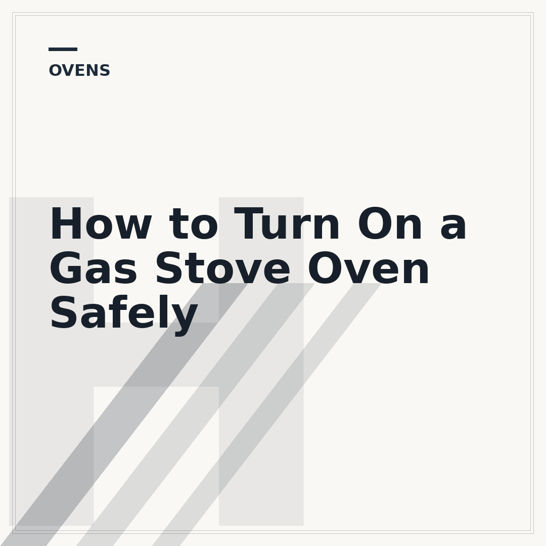 How to Turn On a Gas Stove Oven Safely