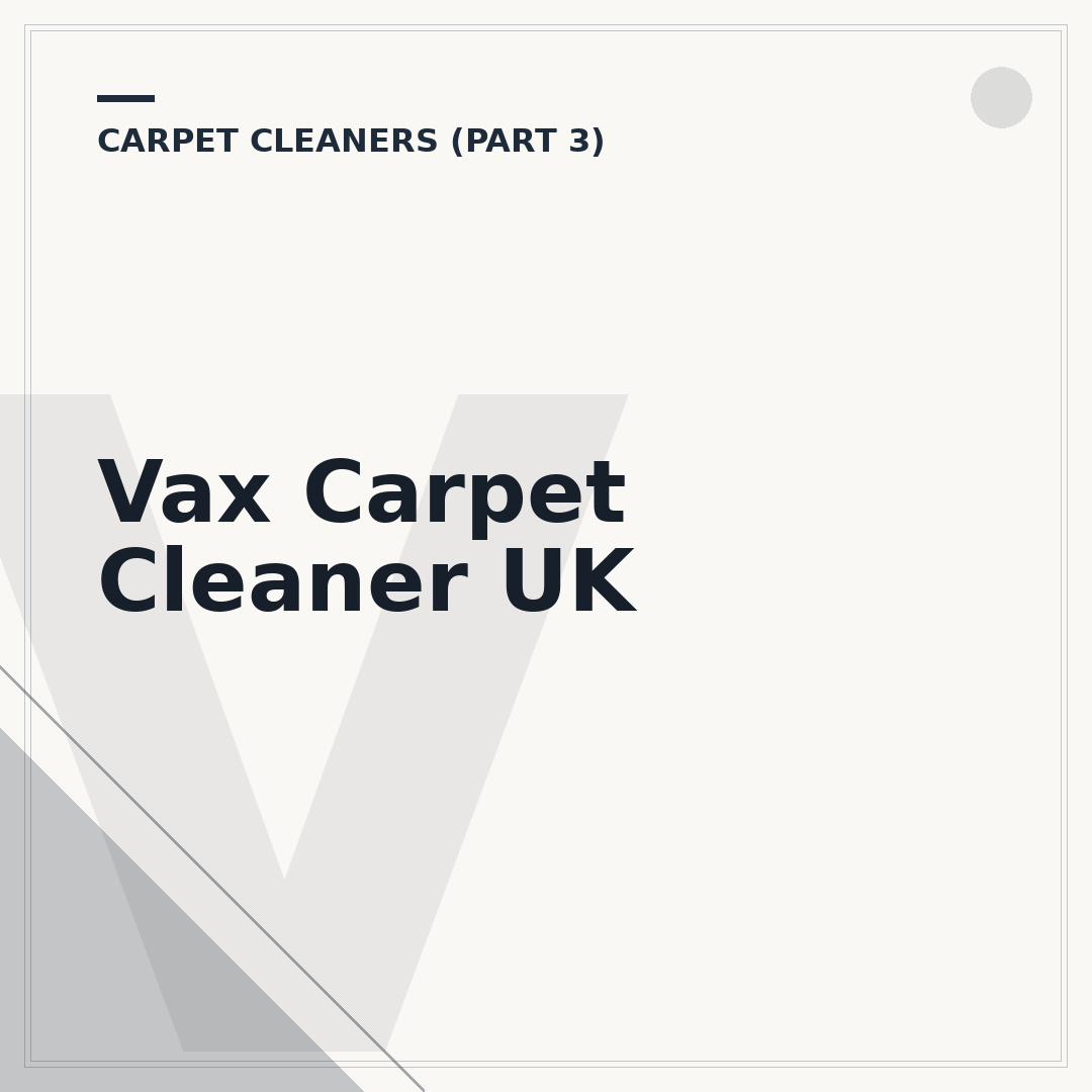 Vax Carpet Cleaner UK