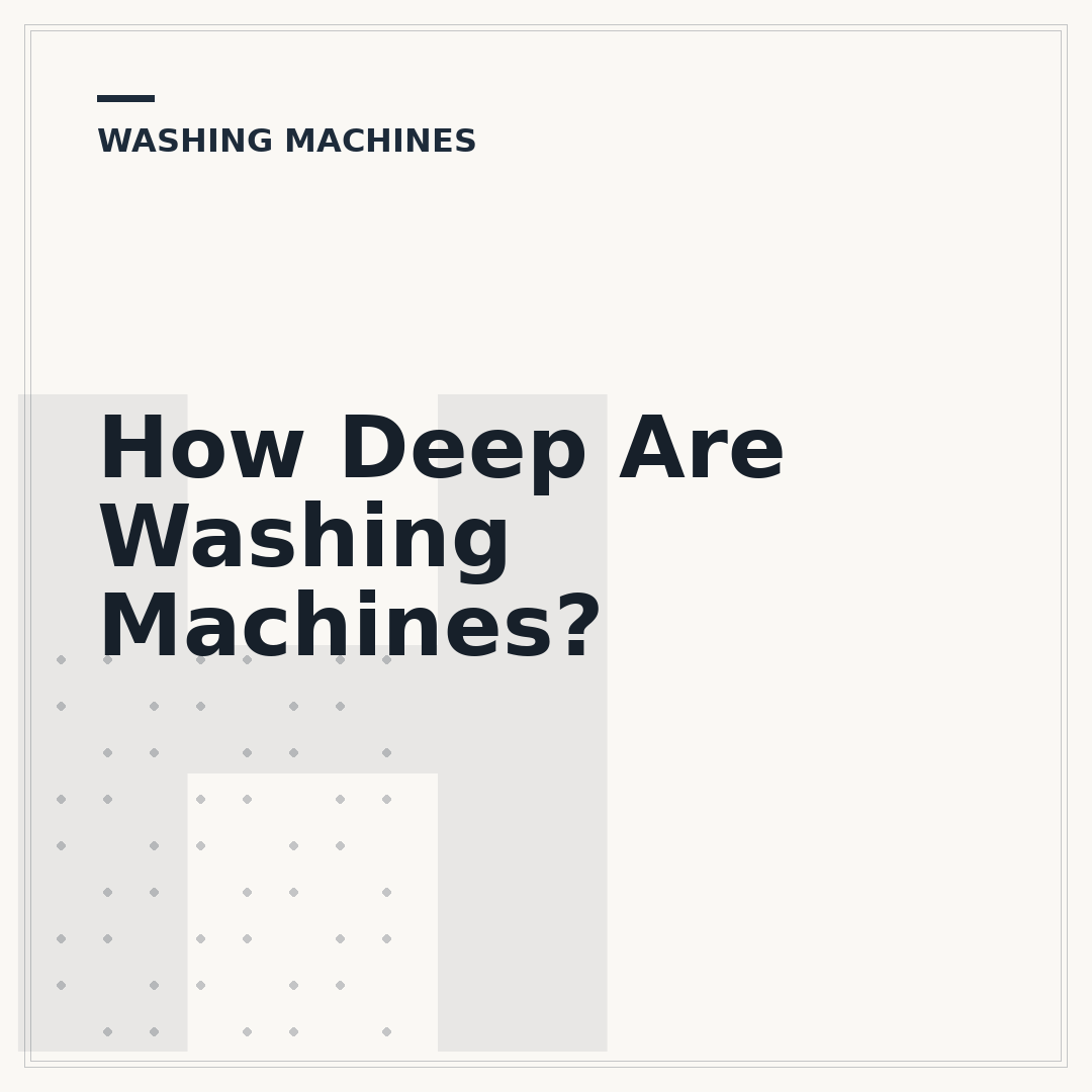 How Deep Are Washing Machines?